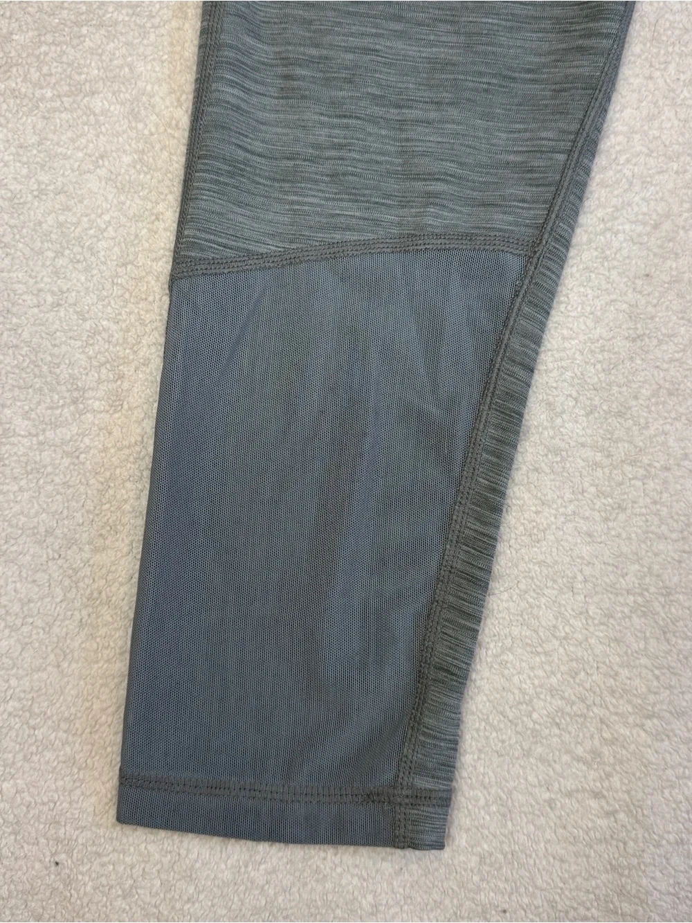 Nike PRO Womens Size Medium Midrise Crop Leggings Pant Mesh Panels Gray